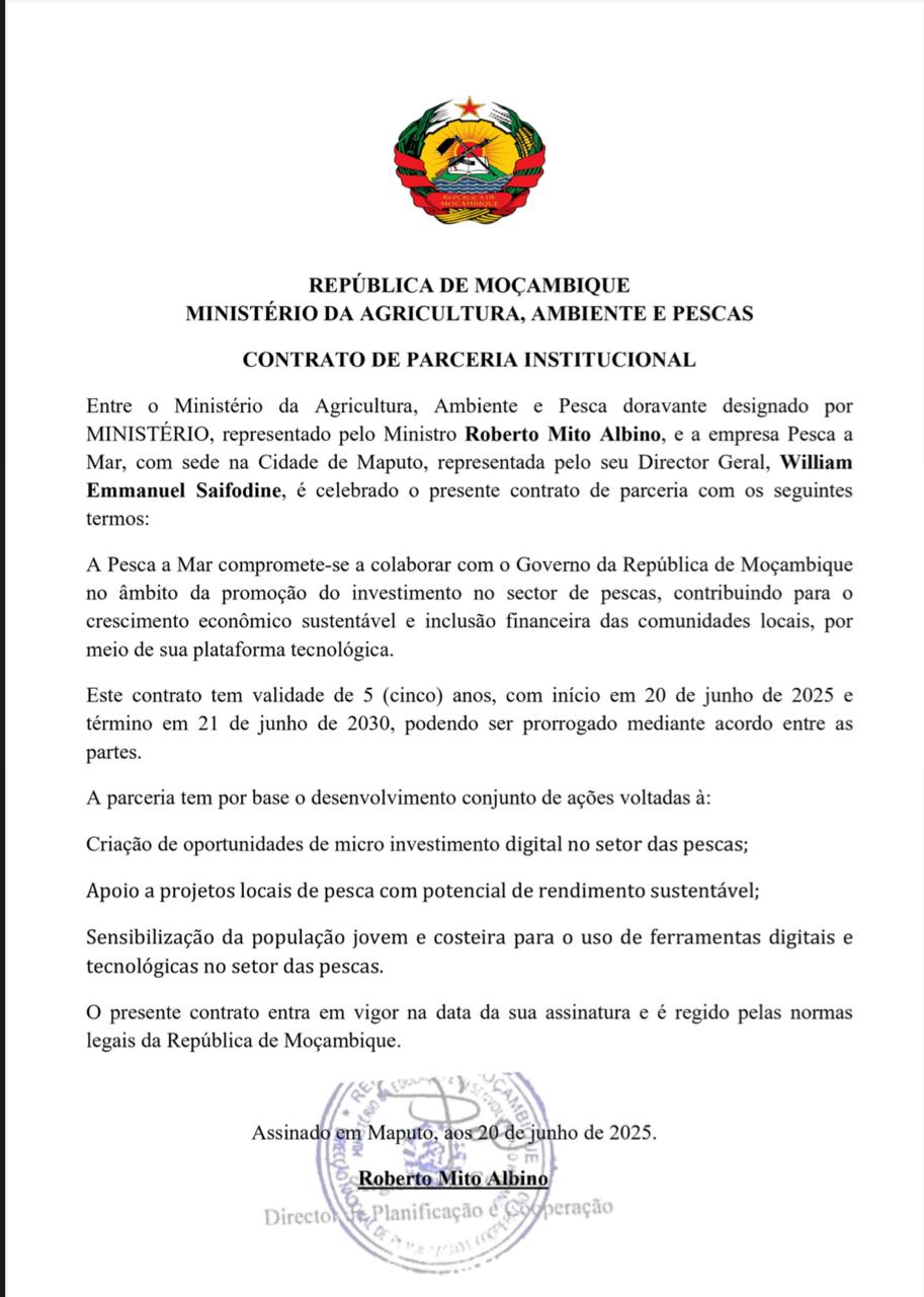 Certificado de Registro da Pesca a Mar